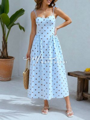 Рокля ''SUMMER POINTS'' в син цвят  - код BL12044