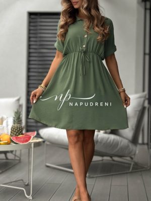 Рокля-риза ''The Holiday'' в цвят каки - код G11992
