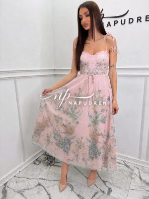 Дълга рокля ''PINK MONACO'' - код Bi11389