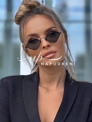 Ефектни очила с черна рамка - код 5462